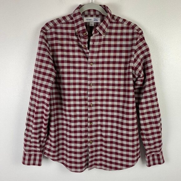 Old Navy Checkered Button Down Shirt - Picture 7 of 8